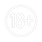 18 plus logo warning